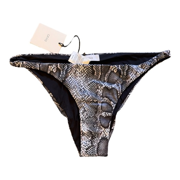 Onia Ashley Bikini Bottom in Foil Snake NWT - Picture 2 of 5